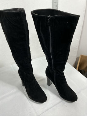 Womans New Refresh Ringo-03 Knee High Boots Block Heel Size 8.5 Black